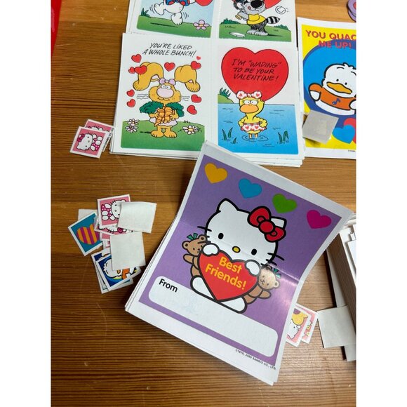 Vintage Valentine’s Day cards PJfunny bunny hello kitty opened - some missing - Picture 4 of 7